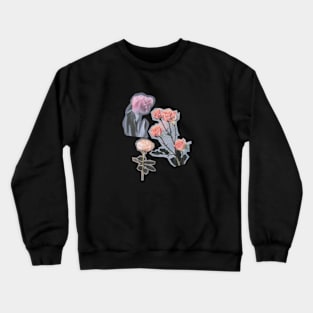 Tulip Vintage Minimalist Flora Positive Retro Crewneck Sweatshirt